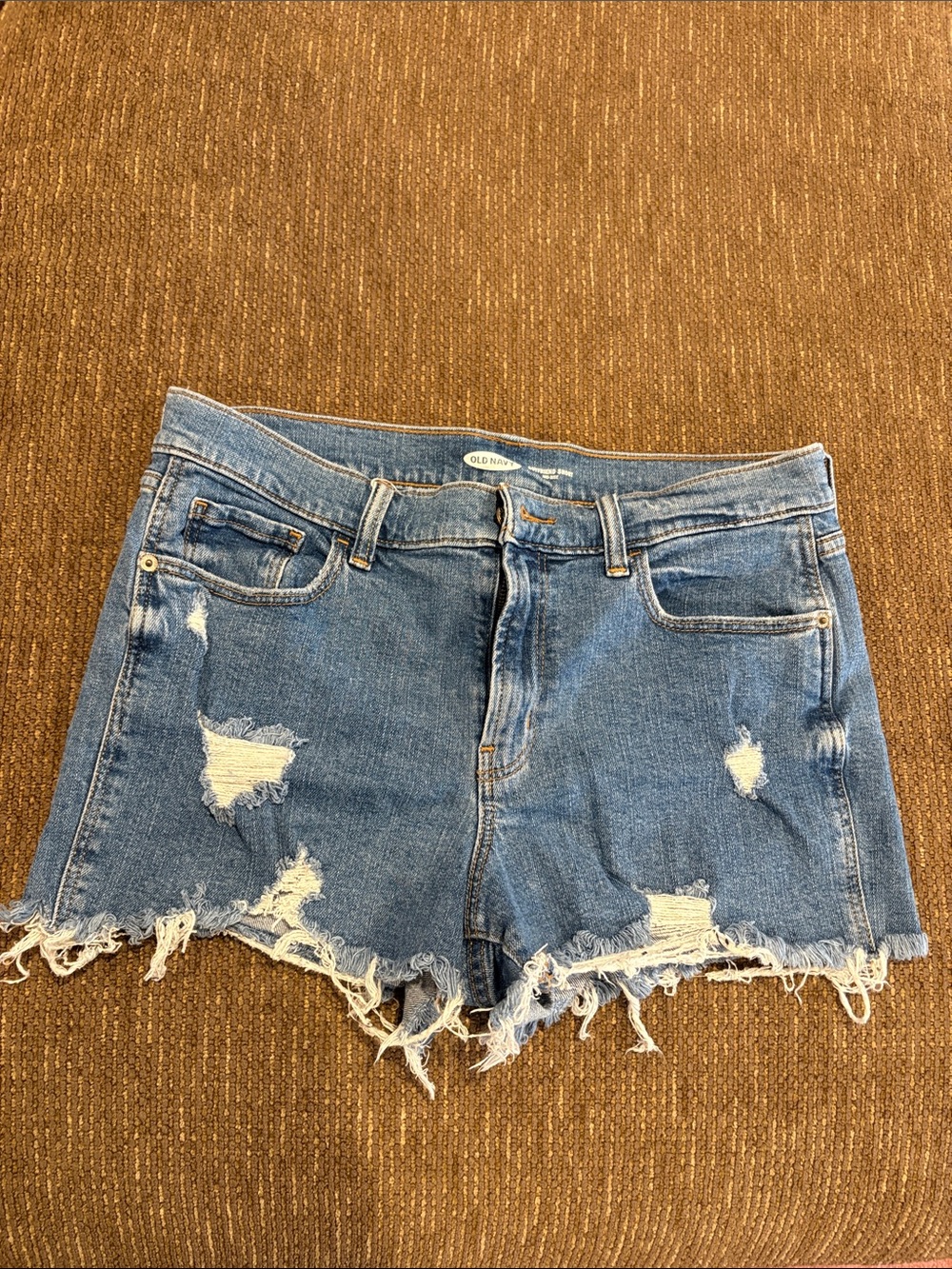 Old Navy Ripped Light Blue Denim Shorts